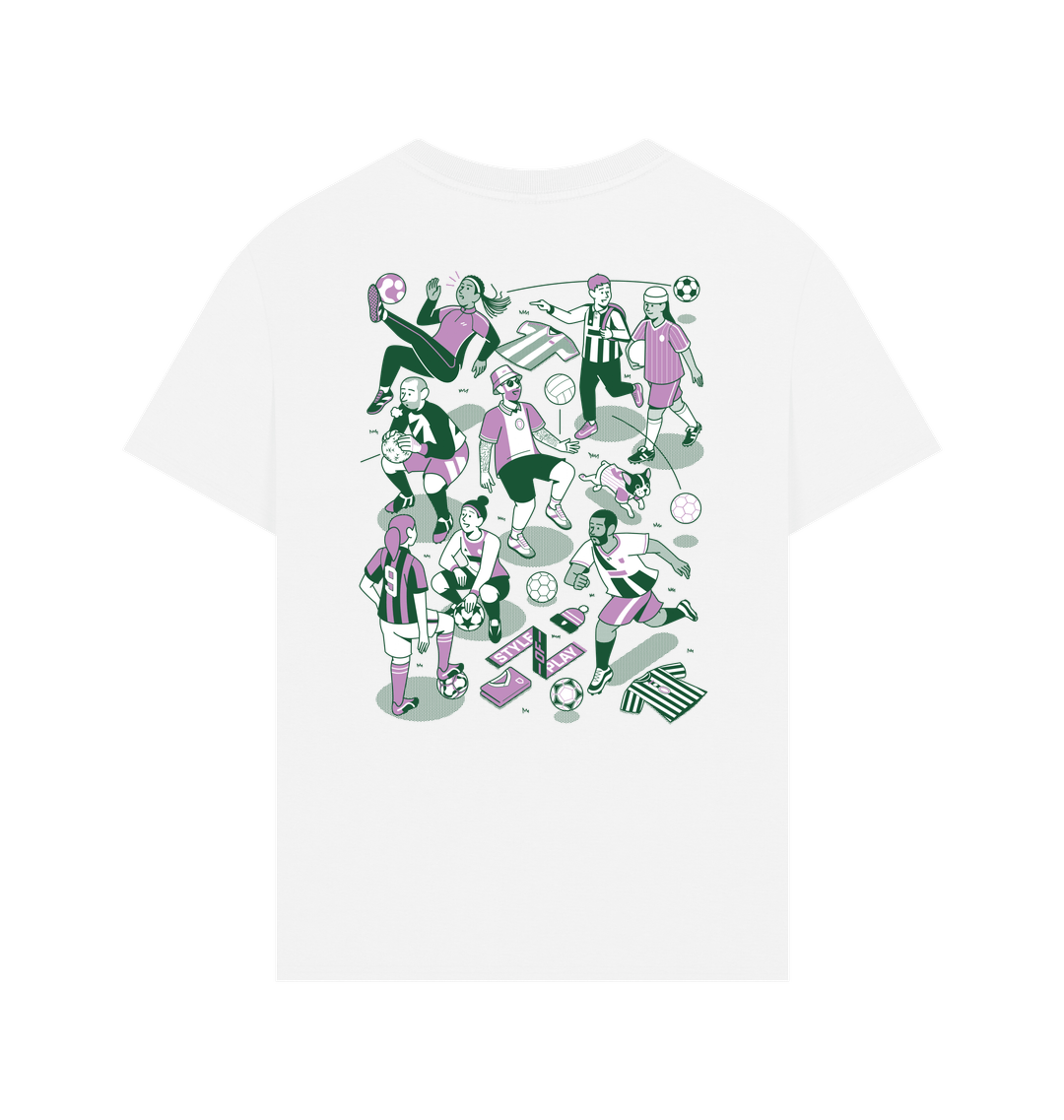 White Printed T-shirt Back