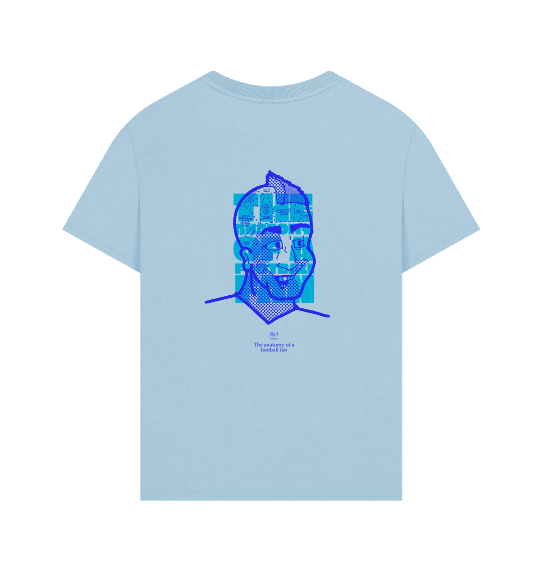 Milky Blue Printed T-shirt Back