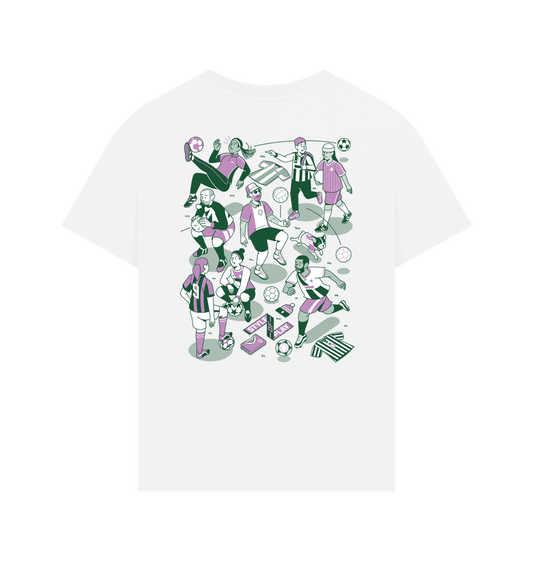 White Printed T-shirt Back